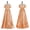 orange, variant on Women’s 19th Century Satin Ball Gown Victorian Regency Empire Waist Dress