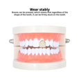 thumbnail image 4 of Hip Hop Personalidad Dientes Parrillas Dientes Individuales Exquisito Micro-Incrustaciones Zircon Braces Moda Dientes Parrilla Parrillas Dientes Decoración Para Fiesta De Halloween Yuarrent CE003186-02, 4 of 7