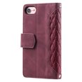 thumbnail image 6 of Mantto For iPhone SE 2022 / SE 2020 / 8 / 7, Premium PU Leather Crossbody Case Purse Zipper Pocket Magnetic Folio Card Slots Wallet Kickstand Phone Case with Shoulder Strap & Wrist Strap,
Winered, 6 of 12