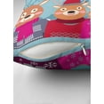 thumbnail image 4 of Ryan; Cute Deer Family Winter Christmas Throw Pillow Cover 45x45cm, Festive Wildlife Decorative Cushion for Cozy Holiday Decor, 4 of 7