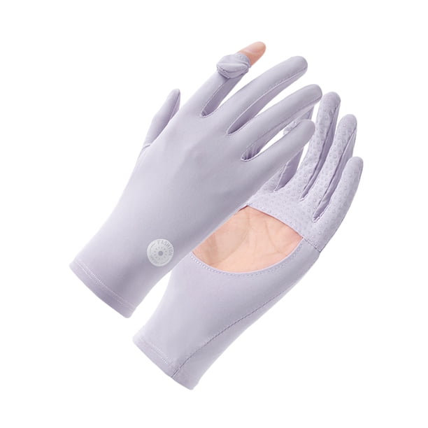 Primavera en Verano Guantes de Ciclismo de Protección Solar de Color Sólido de las Mujeres Deportes Al Aire Libre Respirables, Guantes Deportivos Al Aire Libre