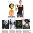 thumbnail image 3 of Chaleco De Sudor Chaleco moldeador de cuerpo para mujer, ropa moldeadora de cuerpo sudoroso para ejercicio físico (azul S/M), 3 of 9
