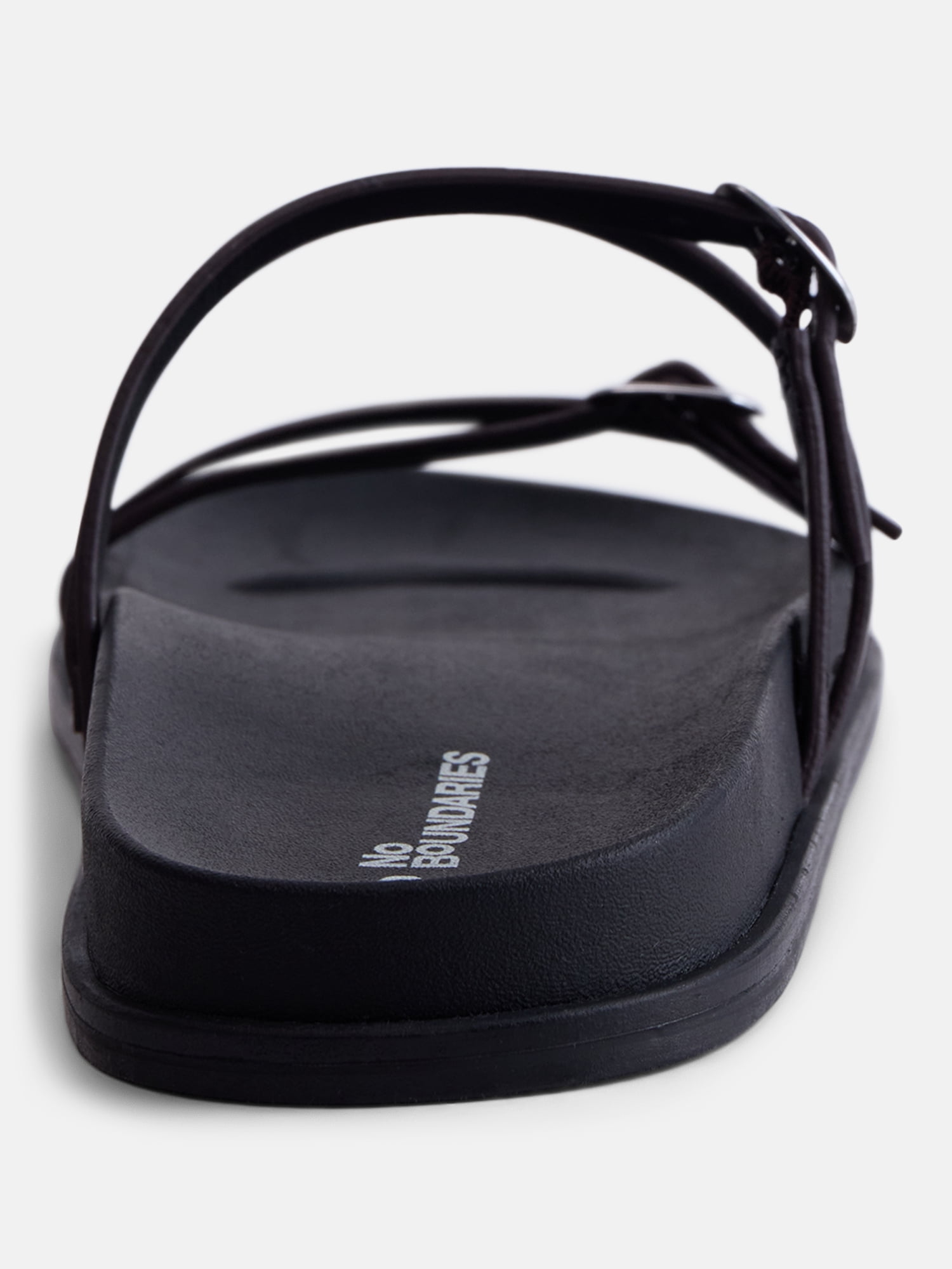No Boundaries Women's Double Strap Footbed Sandals