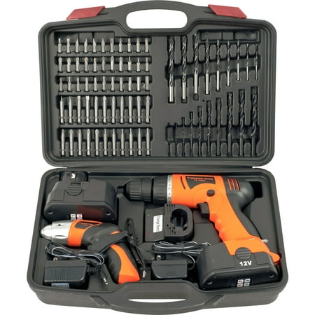Stalwart Power Tool Sets Cordless Drill and Driver Combo 74 Piece