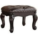 thumbnail image 2 of Step Stool Foot Stool Ottoman Foot Rest Microfiber Leather Upholstered Foot Stool for Living Room Entryway Sofa Free Shipping My Lux Decor Round, 2 of 9