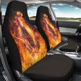 thumbnail image 4 of XYZCANDO 2 pcs Car Seat Covers for Interior Car Front Seat Covers Auto Accessories Soft, Truck SUV Van Car Seat Covers for Front Seats, Flaming Horse Pattern Design, 4 of 10