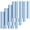 White Blue, variant on Red Blue Stripe Kitchen Dish Towels for Drying Dishes Set of 3, Gradient Geometric White Vertical Striped Waffle Weave Microfiber Hand Tea Bathroom Towels Quick Dry & Absorbent Towel 12x12