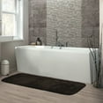 thumbnail image 2 of Garland Rug Traditional Washable Nylon Chocolate Bathroom Runner, 22" x 60", 2 of 7