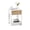 White, variant on 15.75-Inch Rattan End Table with Drawer, Modern Nightstand Bedside Side Table with Storage, Small Accent Table for Living Room Bedroom, White