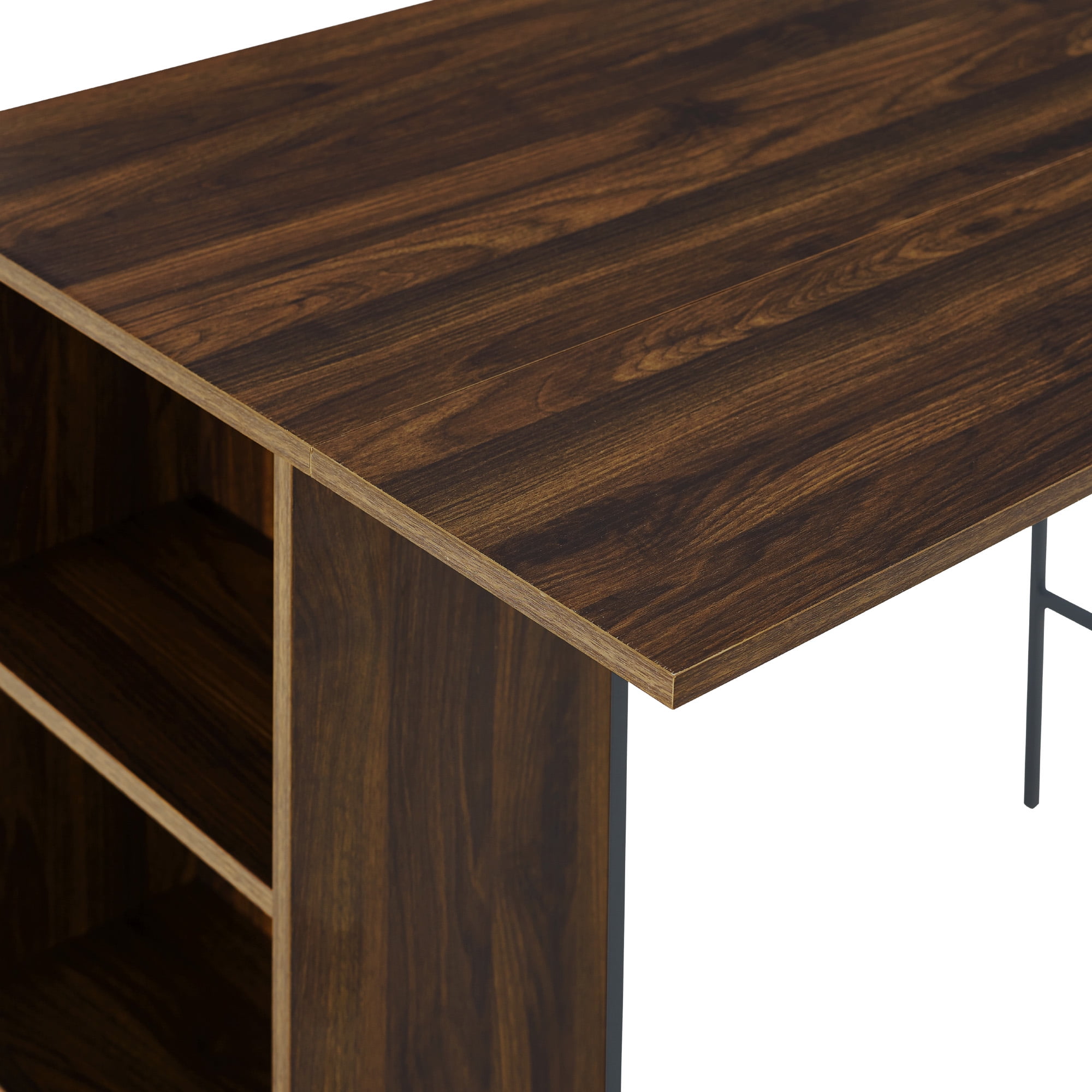 3-Piece Drop Leaf Dark Walnut Counter Height Dining Set by River Street Designs
