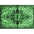 thumbnail image 1 of Ahgly Company Indoor Rectangle Medallion Emerald Green Traditional Area Rugs, 3' x 5', 1 of 4