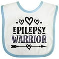 thumbnail image 3 of Inktastic Epilepsy Warrior Awareness Support Girls Baby Bib, 3 of 4