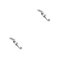 thumbnail image 3 of Kenally 4 Pieces Stainless Steel Lever Closure Door Anti-corrosive Drawer Lock Pre-drilled Electroplate Wardrobe Glossy Stylish 2piezas, 3 of 6