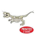 thumbnail image 4 of Set of 12 Beige T-Rex Skeleton Party Streamers 5', 4 of 10