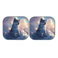 thumbnail image 7 of Bingfone Cloud Wolf Windshield Sun Shade 2-Piece Foldable Car Front Window Sunshade for Most Sedans SUV Truck - Large, 7 of 7