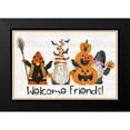 thumbnail image 2 of Reed, Tara 14x11 Black Modern Framed Museum Art Print Titled - Gnomes of Halloween landscape II-Welcome Friends, 2 of 5