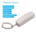 thumbnail image 4 of Teléfono con cable Escritorio Teléfono fijo Montaje en pared Soporte fijo Rellamada / Flash / Pausa Tomshoo  Teléfono, 4 of 7