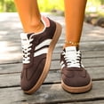 thumbnail image 4 of Willtoo Womens Platform Sneakers Lace Up Low Top Round Toe Trainers Lightweight Gum Sole Fashion Casual Walking Tennis Shoes, 4 of 5