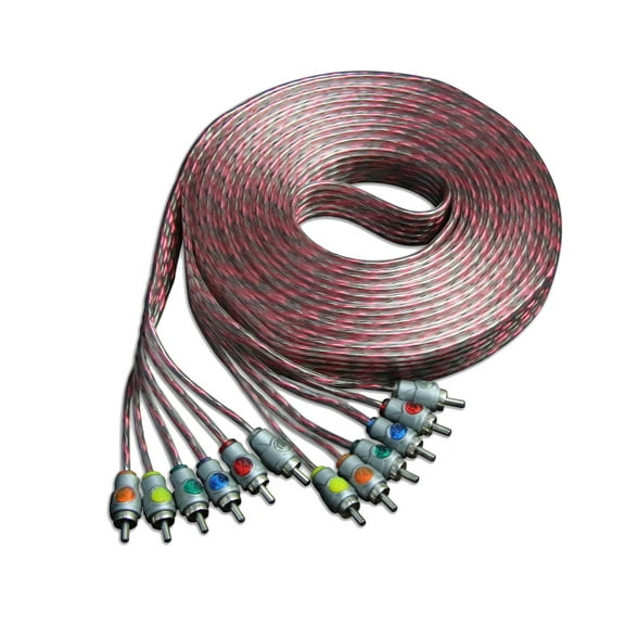 Memphis Audio ETP-17.6 17-Foot 6 -Channel Audio Interconnect Cables