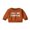 Brown, variant on LMLYSoH Baby Halloween Sweatshirt Letter Print Round Neck Long Sleeve Pullovers Autumn Tops for Toddler Cute Clothes