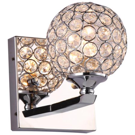 

Alexa 1-Single Light Vanity Wall Sconce Polished Chrome