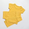 thumbnail image 5 of Kaemgyyd Unisex Toddler Summer Clothes Baby Boy Girl Short Sleeve T-Shirt Tops Short Pants Soft Two Piece Outfit Set 6 M-7 Y, 5 of 5