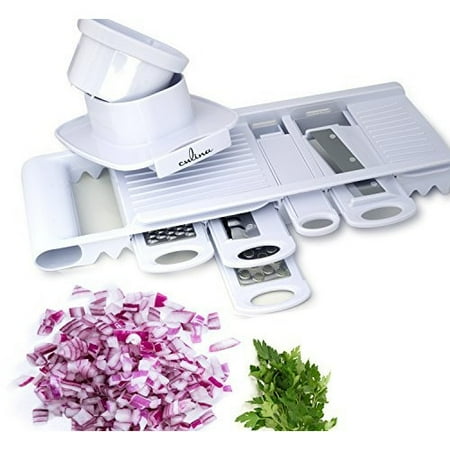 - CUL Distributors Culina Mandoline Slicer with 5 Interchangeable Blades