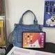 thumbnail image 5 of Bolsa de viaje de mezclilla Moda grande Casual Correa ajustable Portátil para viajes JShteea Para Estrenar, 5 of 9