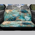 thumbnail image 3 of KUIFORTI Retro Car Back Seat Covers Non Slip Rear Bench Seats Protectors Machine Washable, Map Turtle Car Interior Accessories Universal Fit for Most Vehicles, 3 of 4