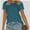 Aqua, variant on Womens Summer Casual Short Sleeve Tunics Tops Crew Neck Blouses Dressy Basic Shirts