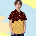 thumbnail image 2 of FUZHIQ Polo Button Down Shirts For Boys Kids Boys Girls Short Sleeve Summer Casual Prints Gentleman Tops Teen Holiday Shirts T Shirt With Pocket ,5-6 Years, 2 of 4