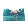 thumbnail image 4 of Lsque Flowers in Glass Vase Printed Long Tissue Box Cover Holder, Facial Paper Organizer Dispenser,Triangle with Bottom Belt, PVC Leather Decorative Organizer, 4 of 9