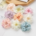 thumbnail image 3 of piezas de flores artificiales de temporada rosa, hojas verdes realistas que no se marchitan, accesorios para fotos DIY, sombrero de paja a juego, cabeza de flor de peonía falsa, suministros para, 3 of 8