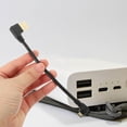 thumbnail image 4 of Cable USB de 2 piezas a Micro USB en ángulo recto, cable Micro USB corto, cable adaptador USB macho a Micro USB macho, cable de transferencia de datos de carga Micro USB de 90 grados, 4 of 8