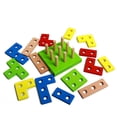 thumbnail image 5 of Kit de construcción Montessori de madera con formas geométricas, 5 of 5