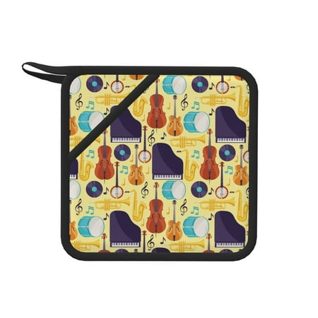 

Lukts Musical Instruments for Silicone Anti-hot Mats - Heat Resistant for Kitchen Counter Dish Drying Mat Silicone Trivets Hot Pads for Kitchen Counter