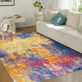 thumbnail image 7 of Haperlare Area Rug Modern Abstract Area Rug Machine Washable Indoor Contemporary Stain Resistant Non-Slip Rug for Living Room Bedroom Home Decor, 8' x 10' Mixed Yellow, 7 of 7