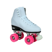 Epic Classic White and Pink Quad Roller Skates