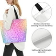 thumbnail image 3 of Balery Colorful Glitters Bolsa Tote Estilo Estético con Cremalleras, Bolsa de Hombro, Bolsa de Compras Grande y Plegable, 3 of 8