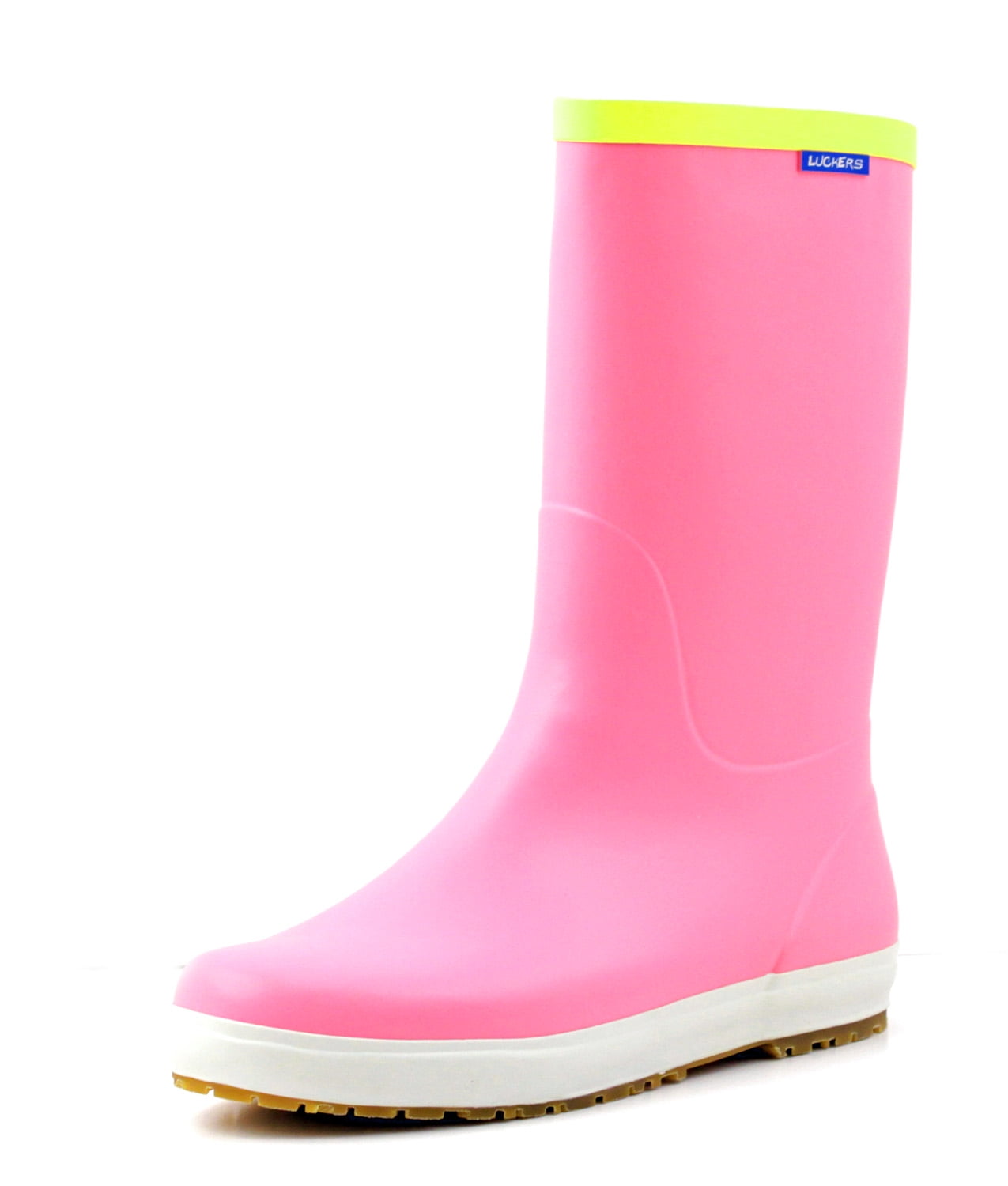 Luckers Luckers Women's Foldable Wellies Rain Boots, Color Pink