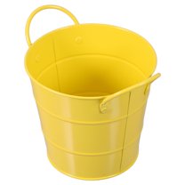 Masteelf  Office Trash Can Small Pencil Buckets Waste Paper Bin Countertop Garbage Yellow