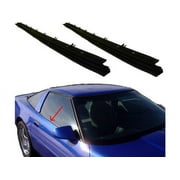 Outer Door Window Belt Weatherstrip - Set of 2 - Compatible with 1984 - 1996 Chevy Corvette 1985 1986 1987 1988 1989 1990 1991 1992 1993 1994 1995