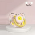 thumbnail image 4 of Baby pacifier 0-6-36 months newborn anti-flatulence sleeping flat head pacifier with dust cover, 4 of 5