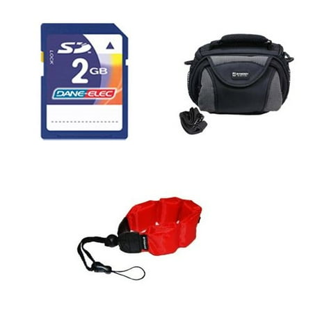 Coleman Memory - Coleman CVW16HD Camcorder Accessory Kit includes: KSD2GB Memory Card, ZE-FS10-R Underwater Accessories, SDC-26 Case