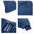 thumbnail image 6 of Scrub Sets for Women V-Neck Tops and Cargo Pants Medical Uniform Workwear Nurse Suit Dark Blue L, 6 of 6