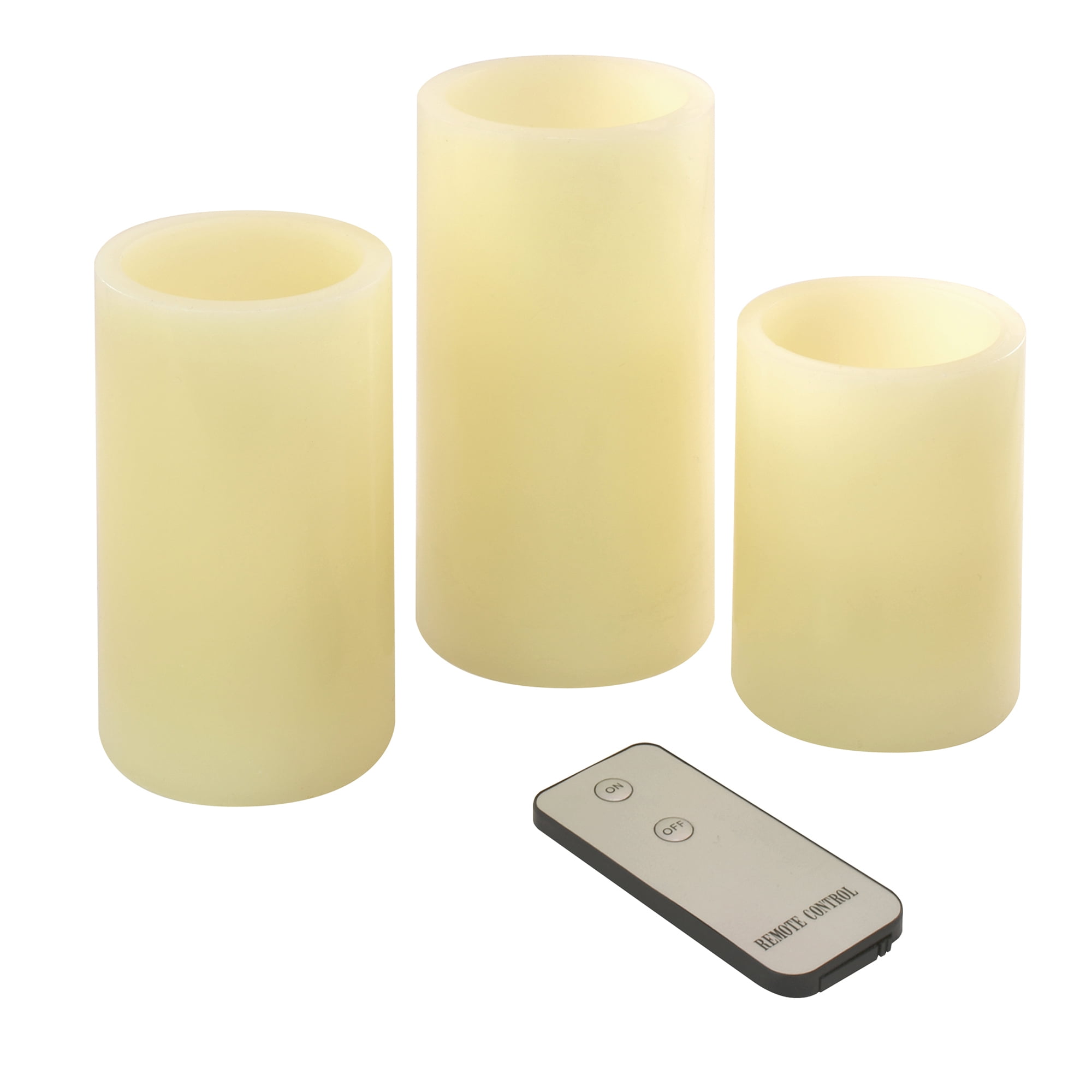12-Inch Xodus Innovations FPC1468 Taper LED Flameless Battery Operated Candle with 6 Hour Timer Red