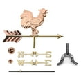 thumbnail image 5 of Good Directions Rooster Cottage Weathervane with Roof Mount, Pure Copper, 5 of 6