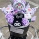 thumbnail image 3 of Ramo de peluche de perro Sanrio Anime Kuromi Melody Jade Gui, muñeca de niña, dibujo animado lindo Kawaii, ramo de alta belleza, regalo de cumpleaños para novia, 3 of 5