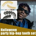 thumbnail image 3 of Classic Fashion 6/6 Teeth HipHop Denture Set Decor Grills Dental For Men V, 3 of 9
