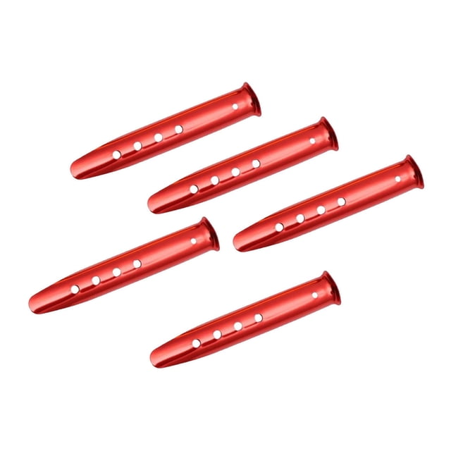 5Pcs Tente Portative Piquets Clous au Sol Neige Sable Cour Randonnée Camping Rouge 23cm